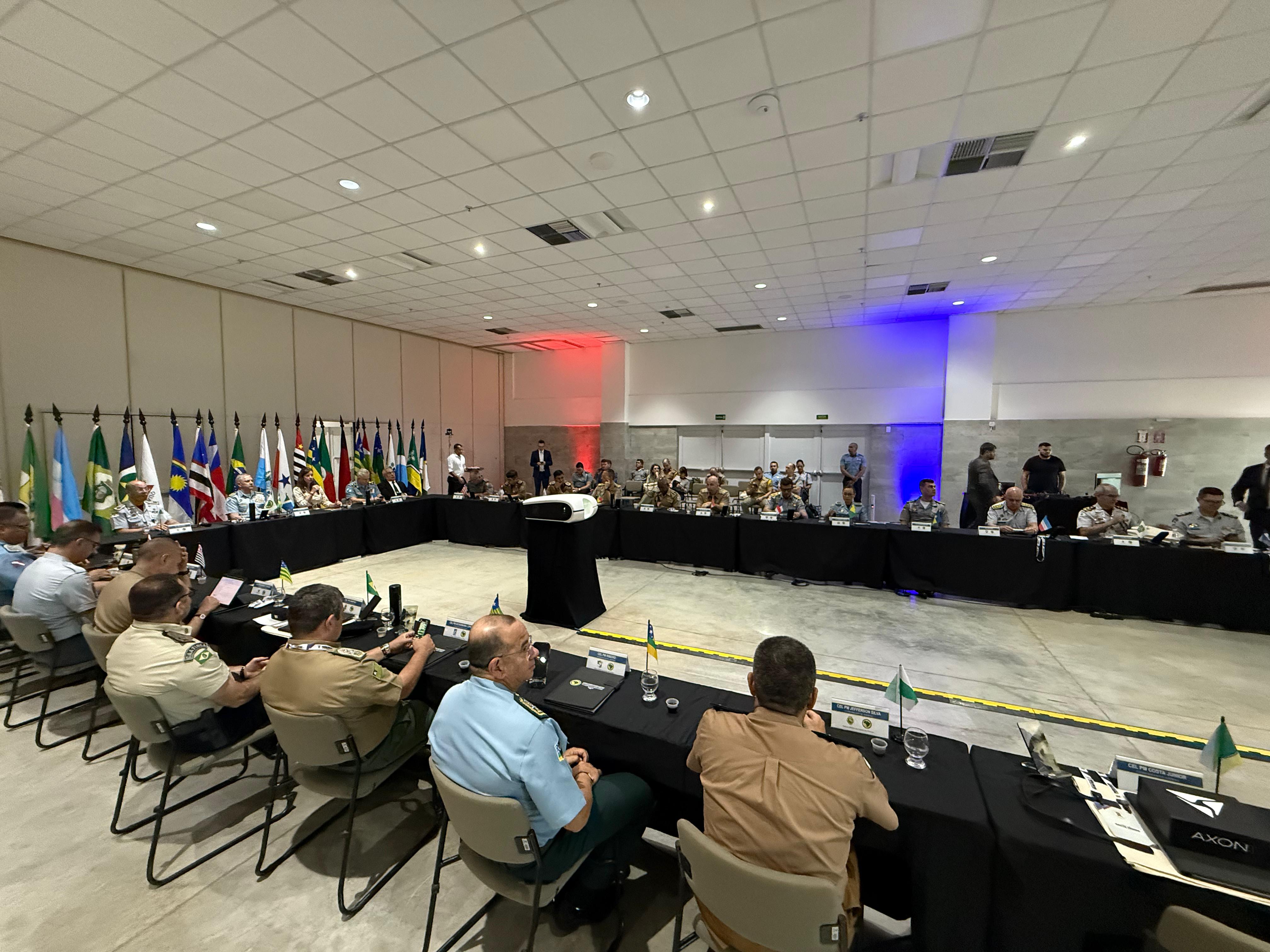 Comandantes-gerais de todo o País participam do Encontro. Foto: Joabes Guedes/PMAC