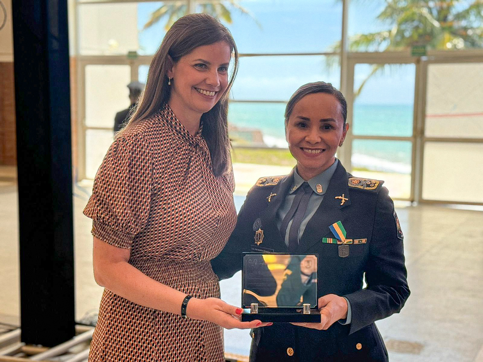 Coronel Marta Renata foi condecorada durante o evento. Foto: Joabes Guedes/PMAC