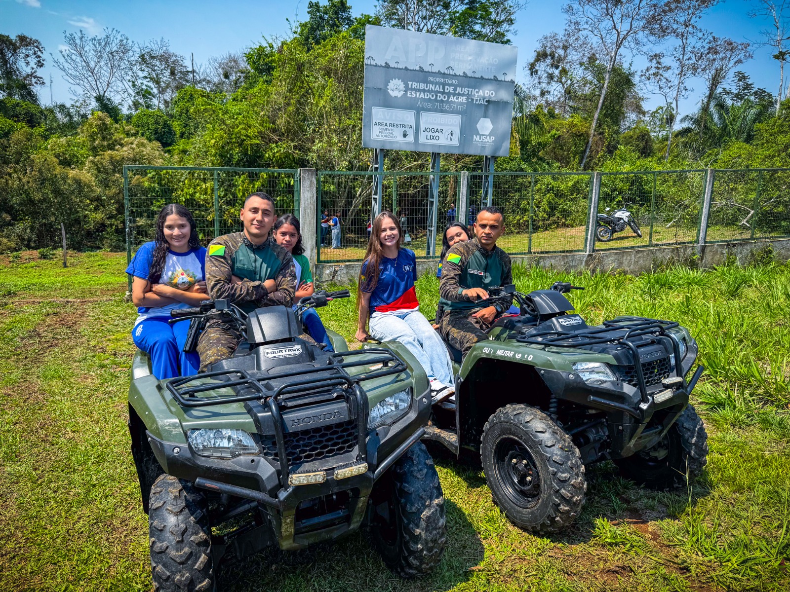 O quadricilho é um dos veículos utilizados em operações ambientais. Foto: Andrey Santana/TJ-AC
