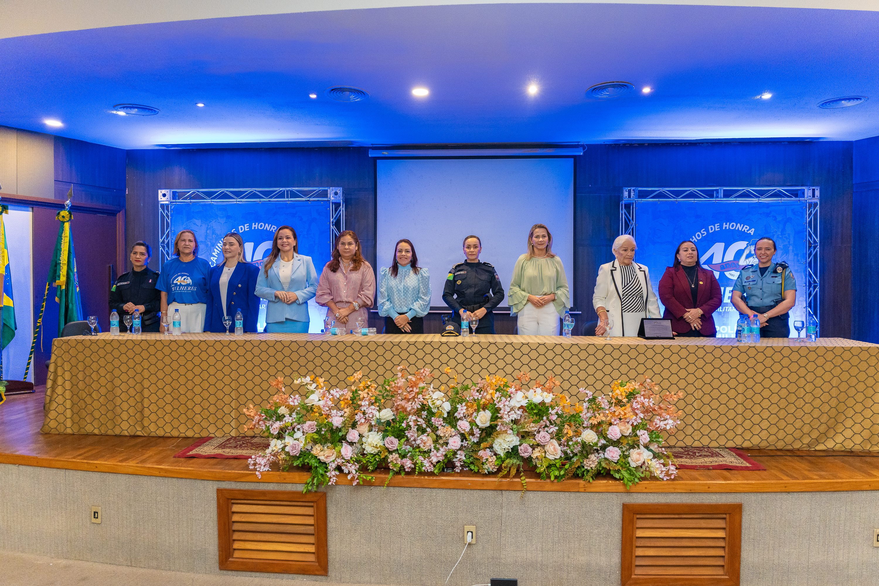 O evento contou com a presença de autoridades femininas de várias instituições do Acre. Foto: Matheus Holanda/PMAC.