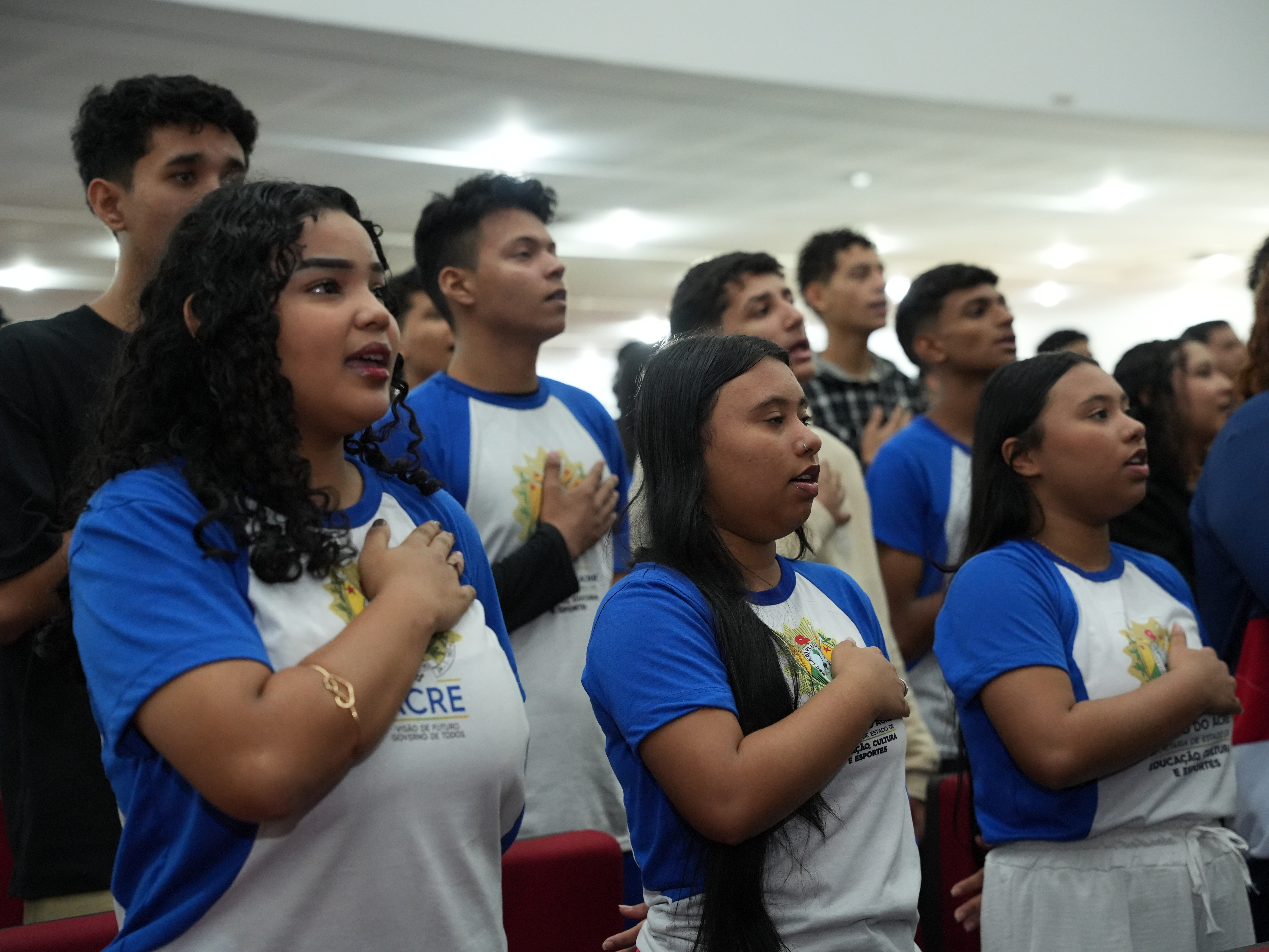 Alunos do colégio Sebastião Pedrosa. Foto: Júnior Barros/PMAC.