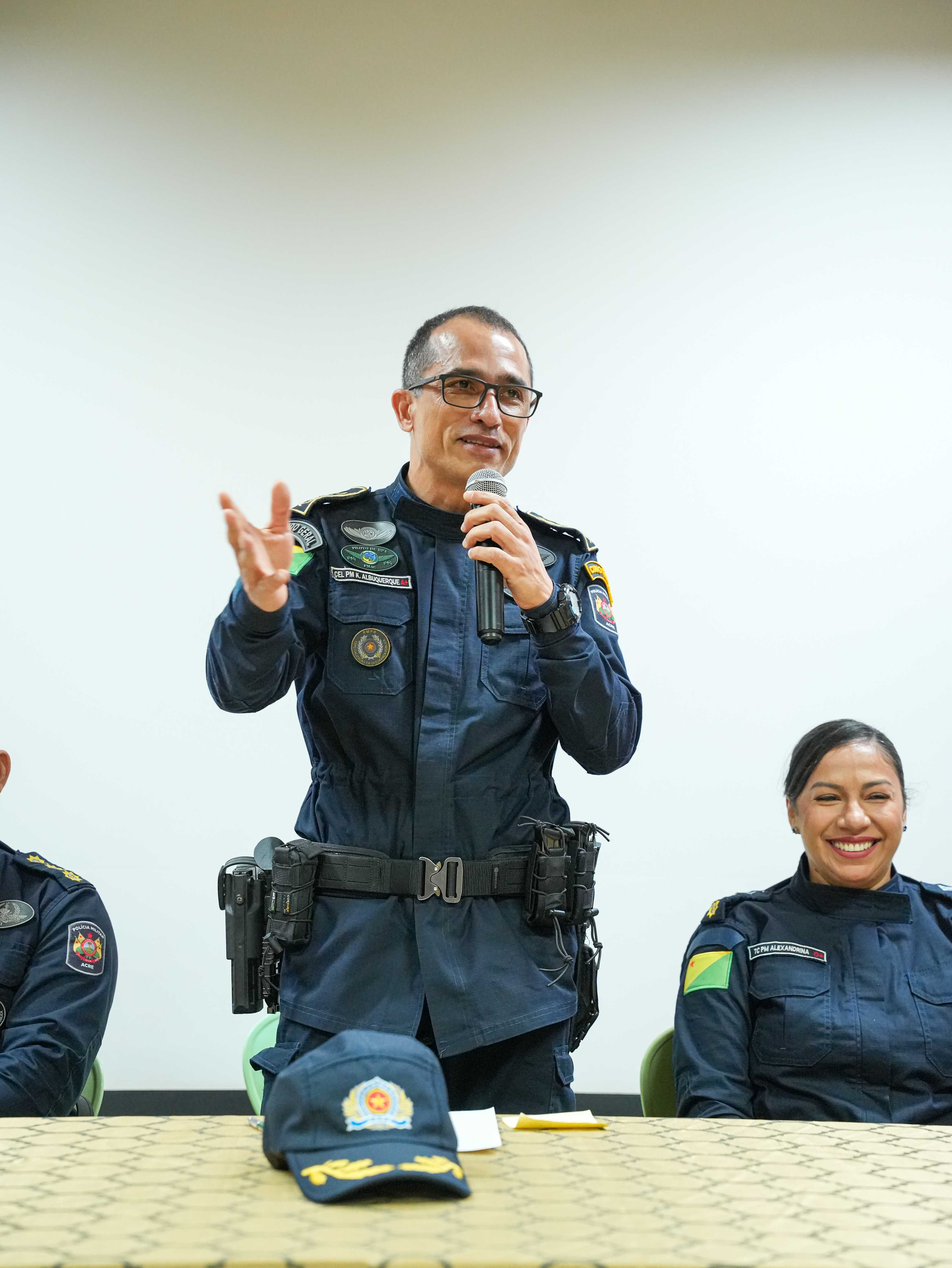 Comandante-geral em exercício, coronel Kleison Albuquerque. Foto: Davi Silva Barbosa/PMAC.