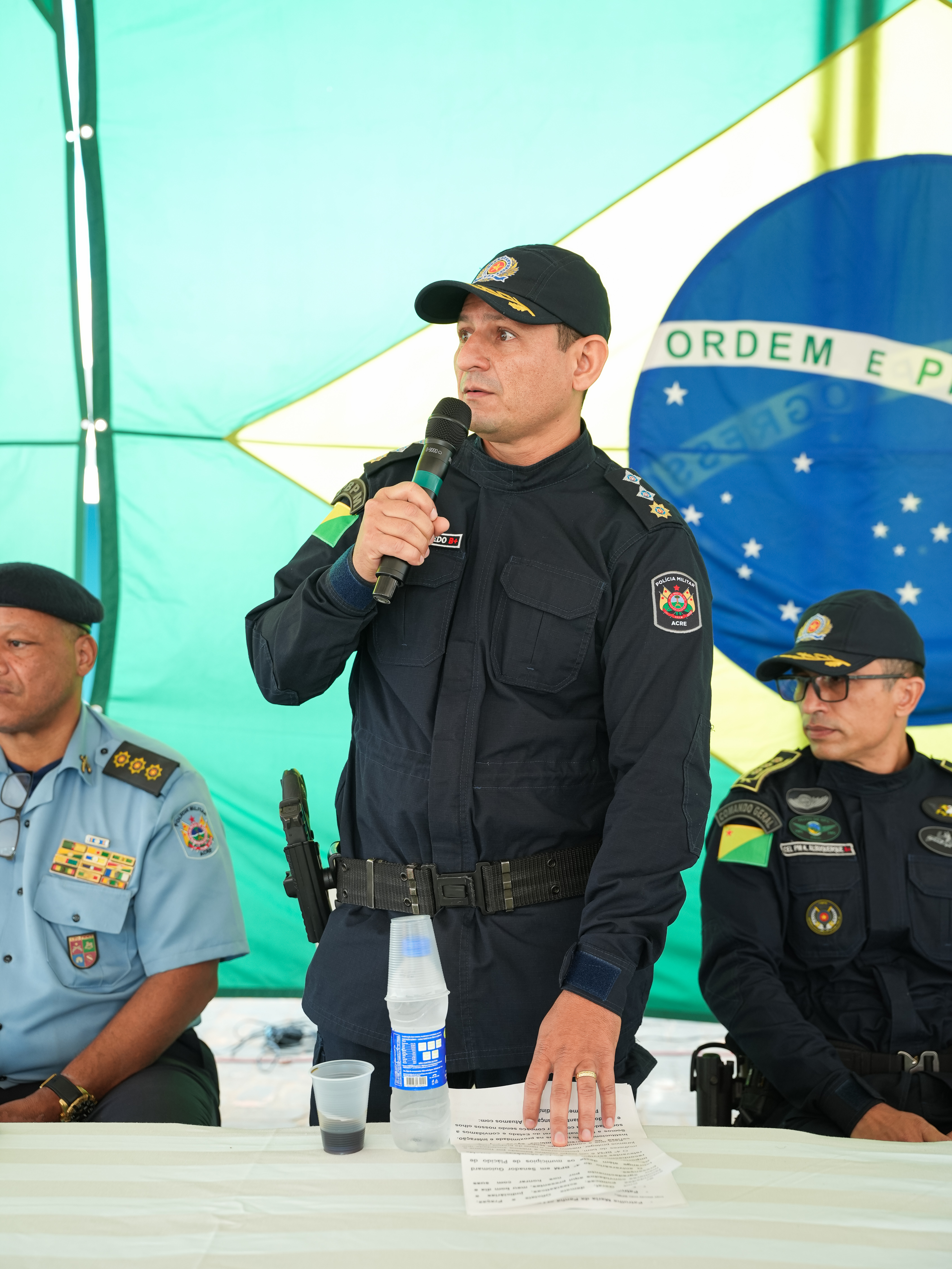 Comandante do Batalhão. Foto: Davi Silva Barbosa/ PMAC.