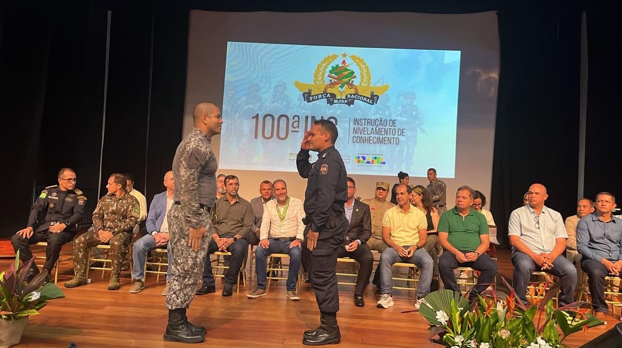 O capitão PM Daniel, comandante do 6º BPM, disponibilizou a infraestrutura da unidade, incluindo a logística, em apoio à realização do curso. Foto: cedida.