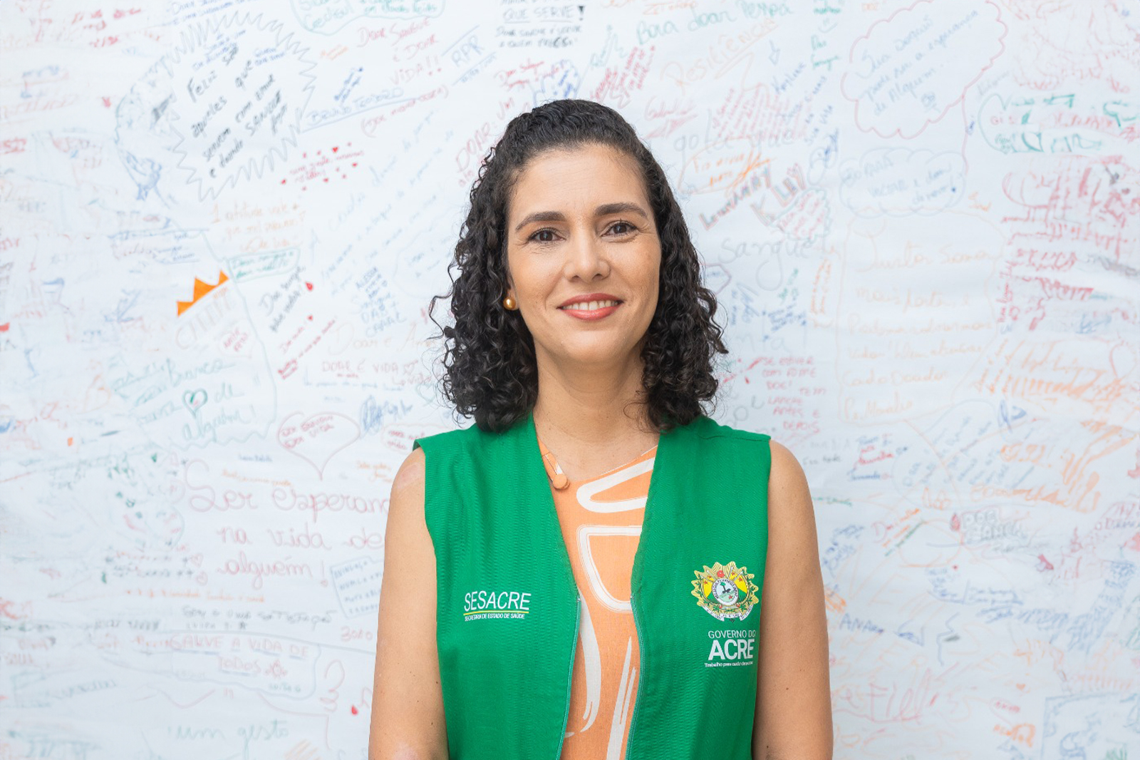 Quésia Nogueira é coordenadora de Captação de Doadores do Hemoacre. Foto: Matheus Holanda/PMAC