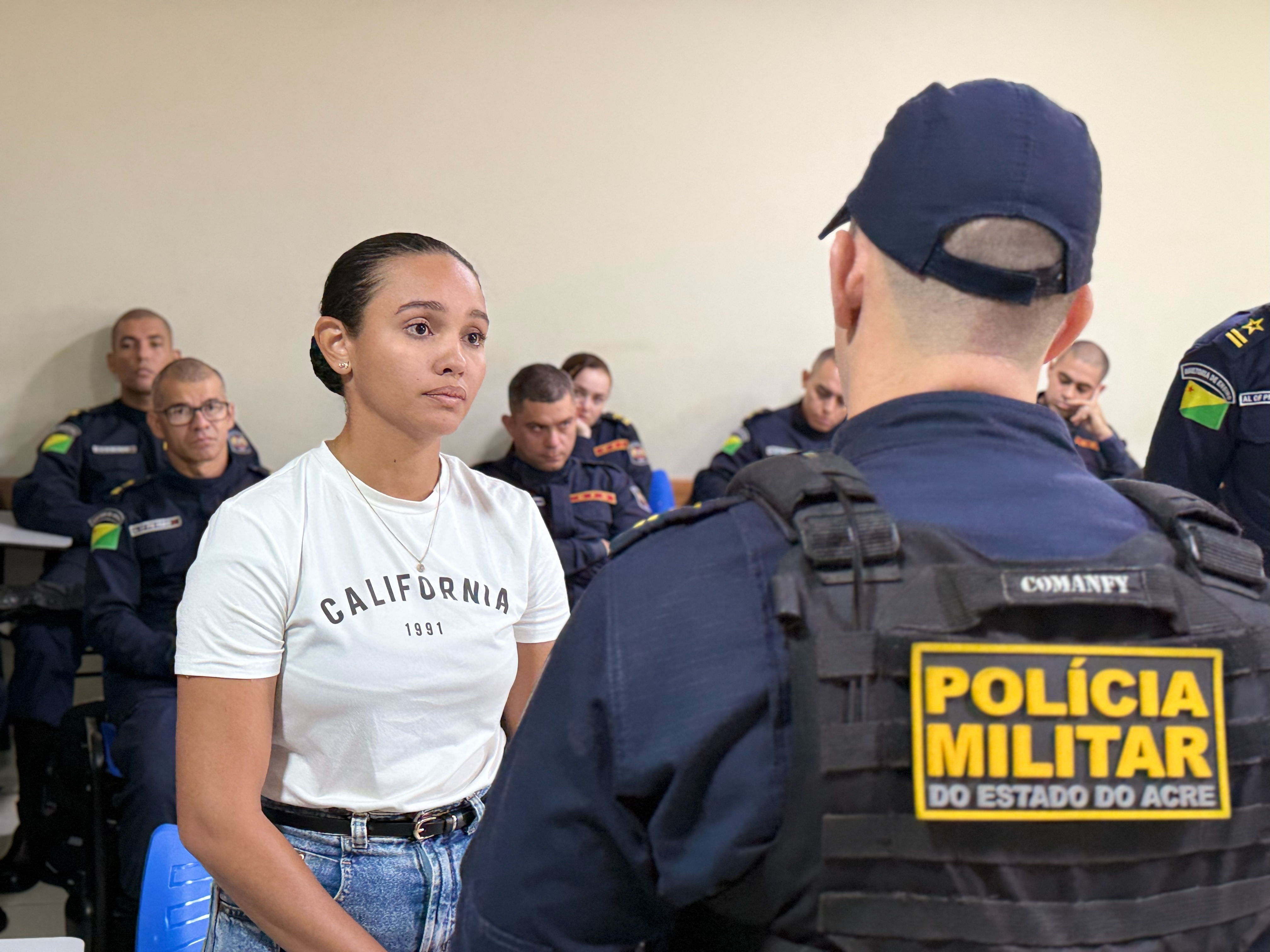 Os cadetes simularam ocorrências reais. Foto: Joabes Guedes/PMAC