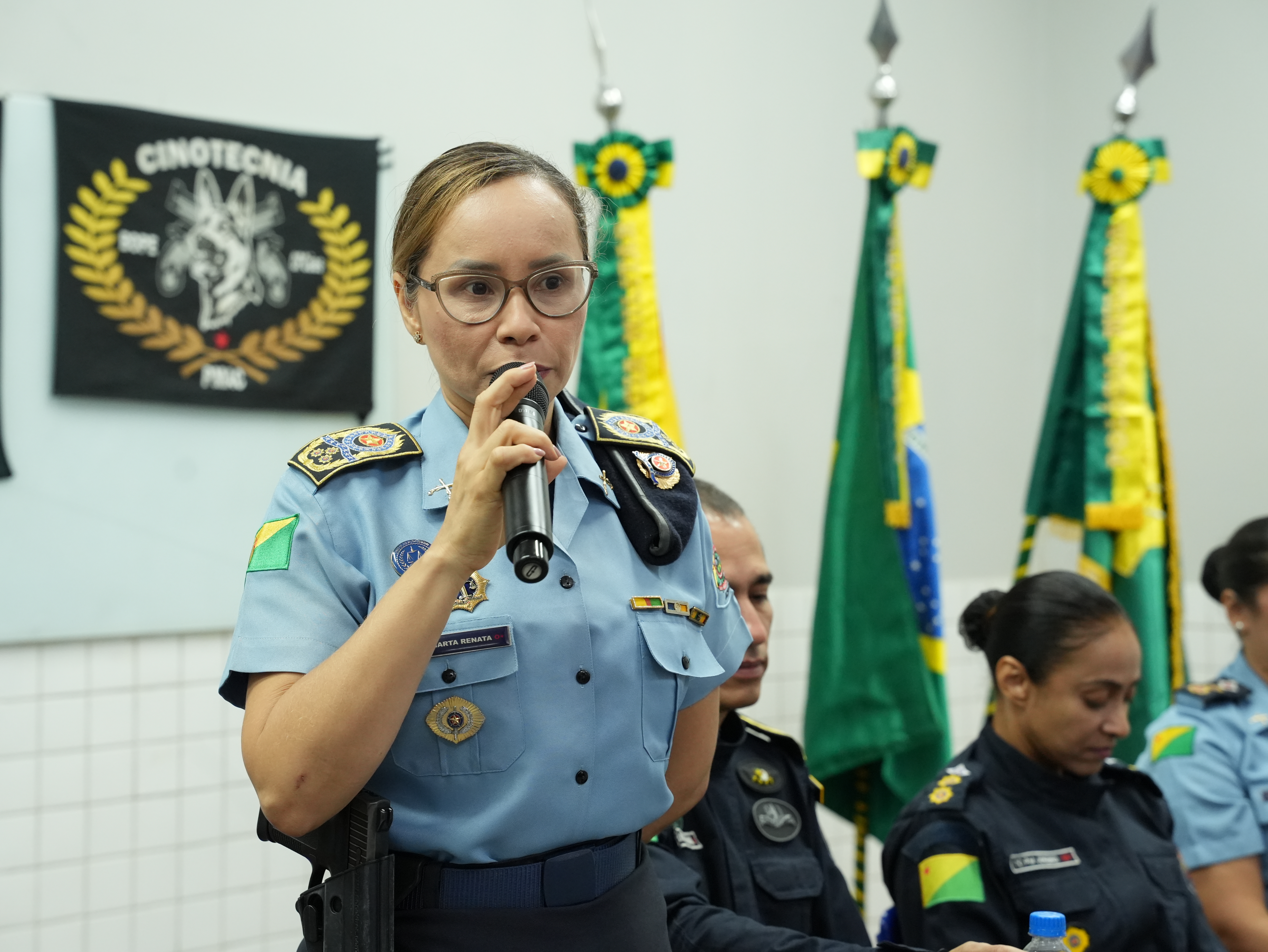 Comandante-geral da PMAC, coronel Marta Renata.