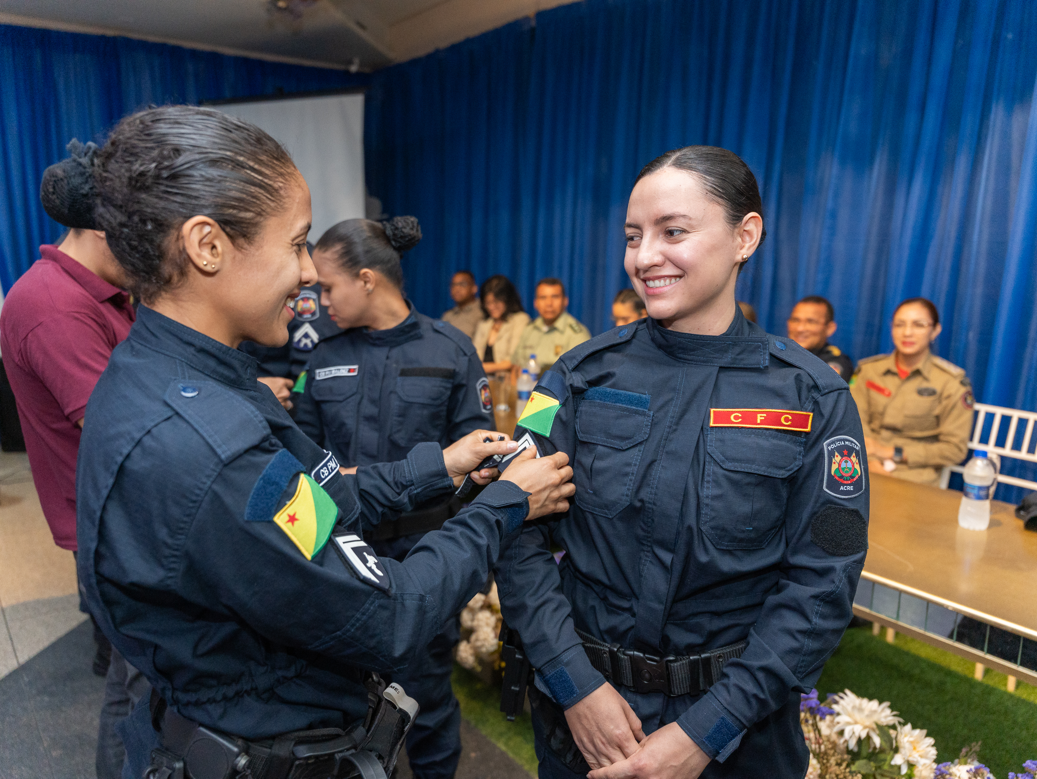 Evento contemplou a promoção dos novos cabos da PMAC. Foto: Matheus Holanda/PMAC