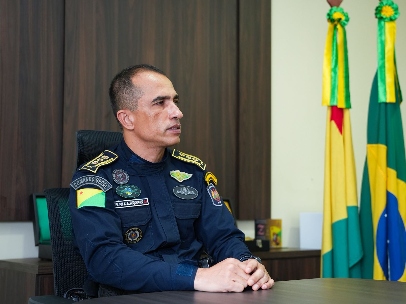 Subcomandante-geral da geral da PMAC. Foto: cedida.
