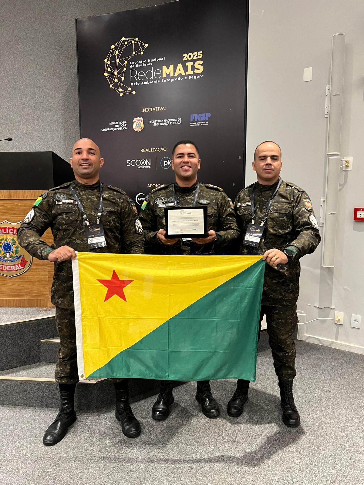 Militares que representaram o Acre na competição. Foto: cedida.