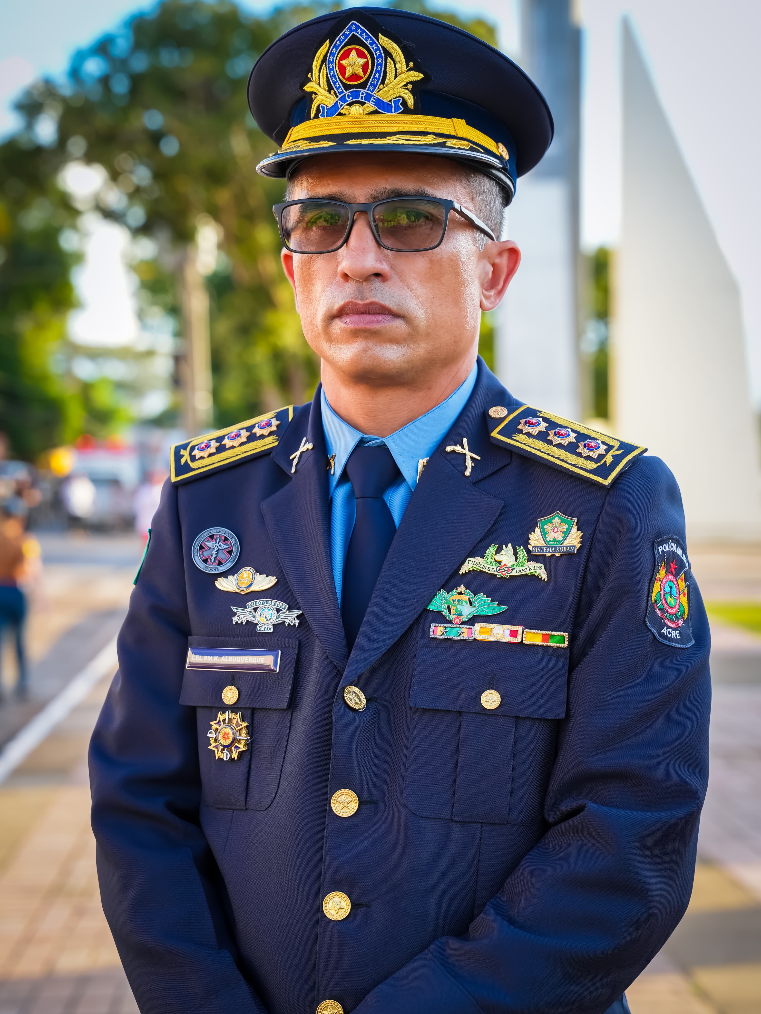 Comandante-geral em exercício, coronel Kleison Albuquerque. Foto: Júnior Barros/PMAC.