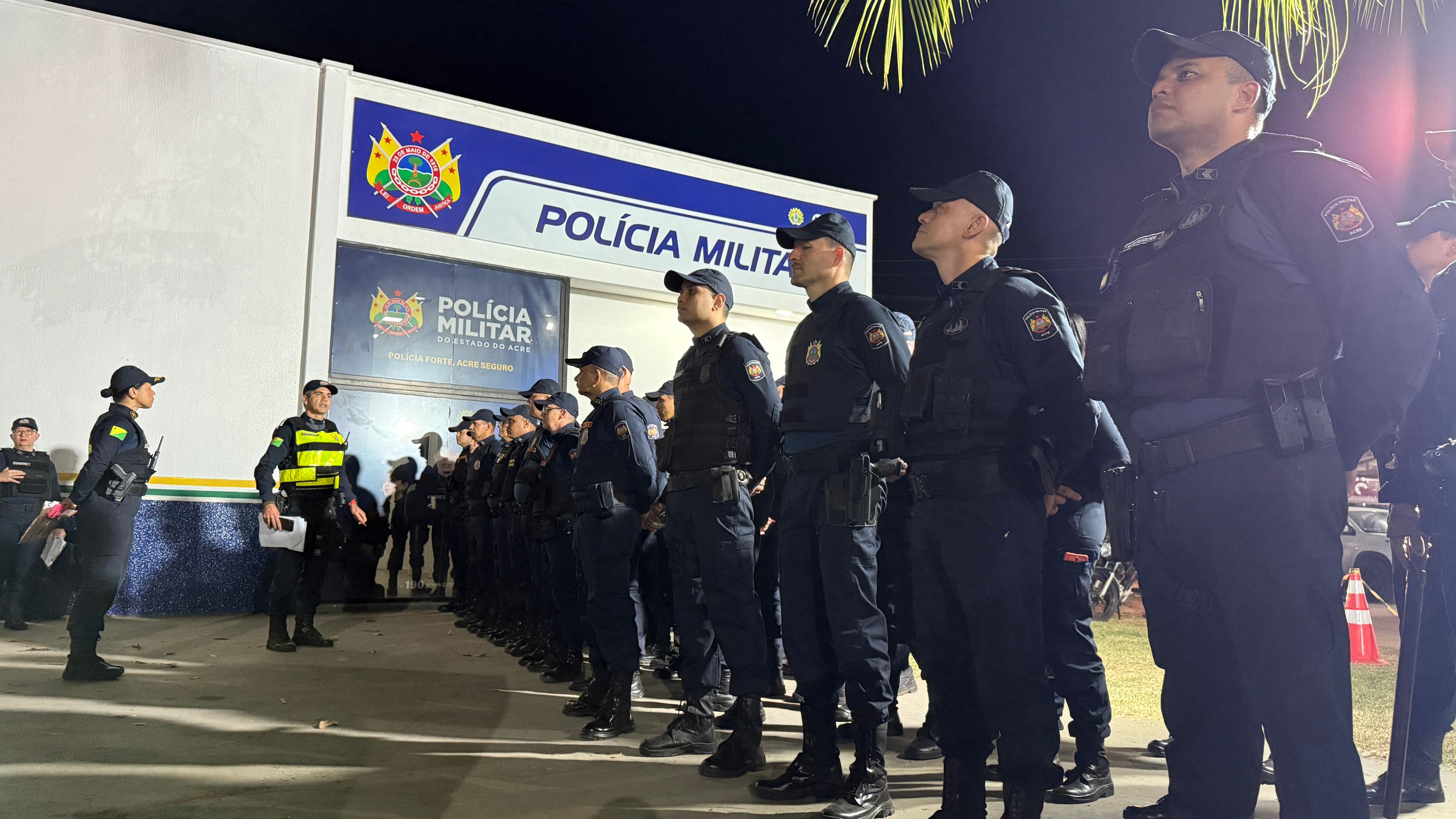 Efetivo durante orientações. Foto: cedida.