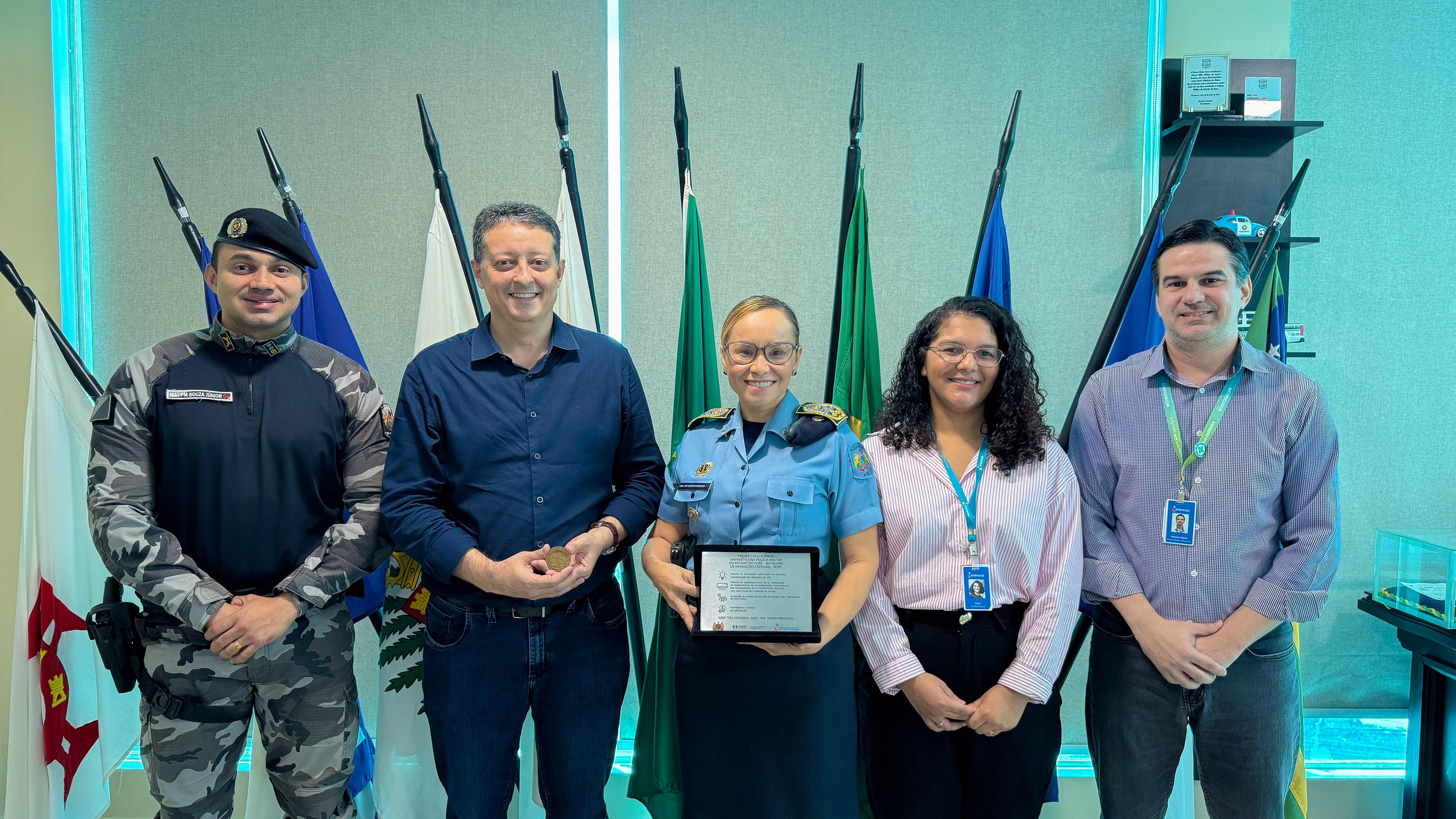 A reunião aconteceu no QCG da PMAC. Foto: Júnior Barros/PMAC