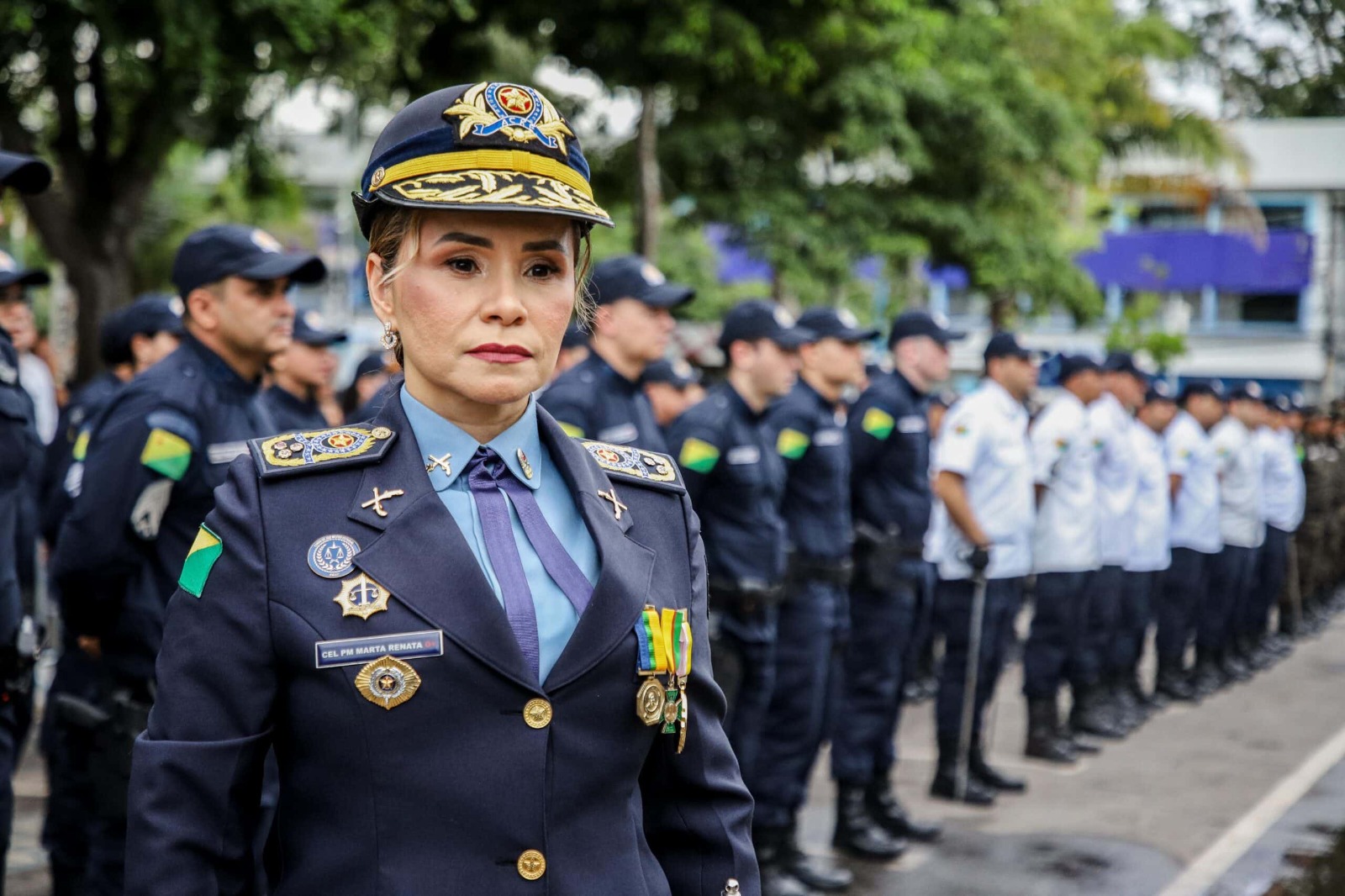 A coronel Marta Renata fez um balanço das ações de 2025. Foto: Ascom PMAC